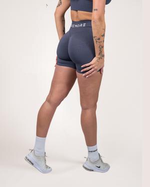 Smooth - Seamless Scrunch Short Azure blue