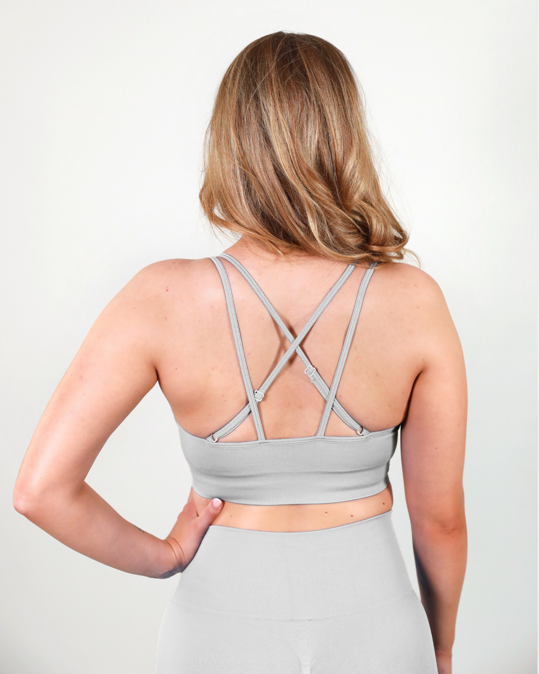 Pure - Double Band Bra Light Grey