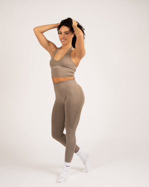Serenity - Backless Halter Top Calm Sand